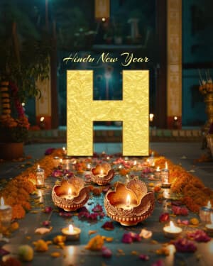 Premium Alphabet - Hindu New Year marketing poster