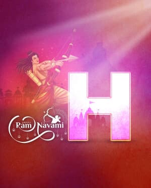 Special Alphabet - Ram Navami greeting image