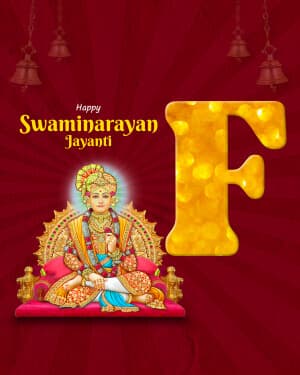 Special Alphabet - Swaminarayan Jayanti advertisement banner