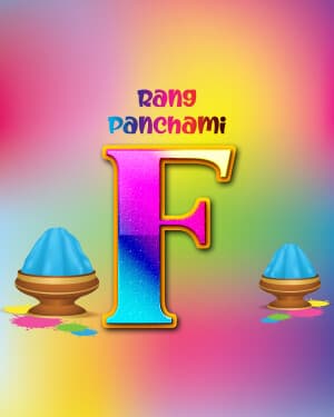 Premium Alphabet - Rang Panchami advertisement banner