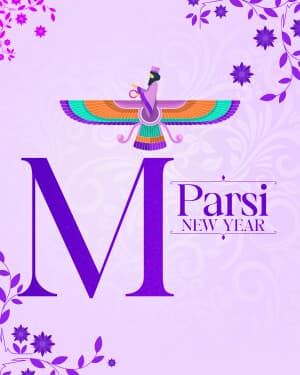 Basic Alphabet - Parsi New year Instagram Post