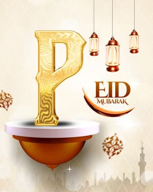 Special Alphabet - Eid al Fitr marketing poster