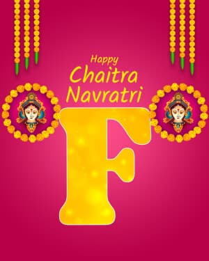 Special Alphabet - Chaitra Navratri advertisement banner