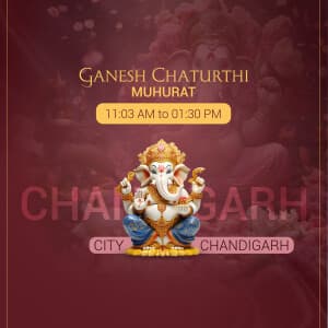 Ganesh Chaturthi Muhurat image