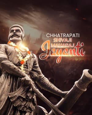Exclusive Collection - Chhatrapati Shivaji Maharaj Jayanti whatsapp status poster