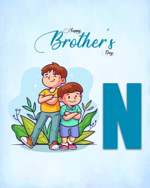 Basic Alphabet - Brother's Day poster