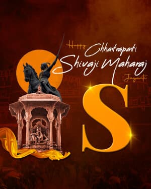 Special Alphabet - Chhatrapati Shivaji Maharaj Jayanti greeting image
