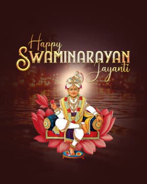 Exclusive Collection - Swaminarayan Jayanti event advertisement