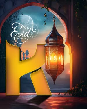 Premium Alphabet - Eid al Fitr marketing flyer