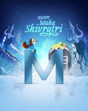 Basic Alphabet - Maha Shivaratri Instagram Post