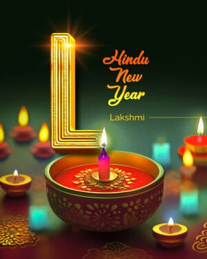 Exclusive Alphabet - Hindu New Year Instagram Post