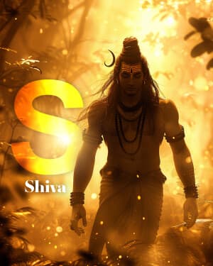 Exclusive Alphabet - Maha Shivaratri marketing poster