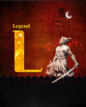 Exclusive Alphabet - Shivaji Maharaj Rajyabhishek Din creative image