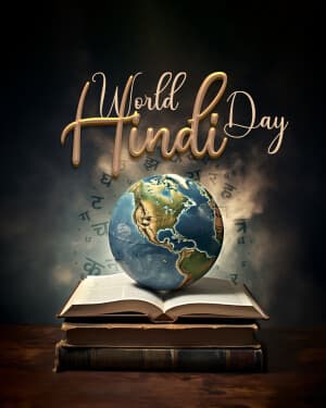 Exclusive Collection of World Hindi Day flyer