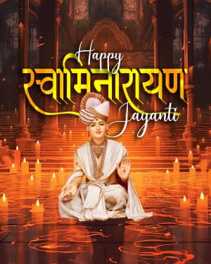 Exclusive Collection - Swaminarayan Jayanti marketing poster