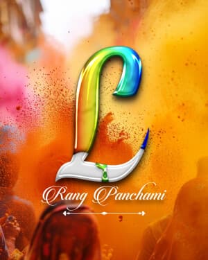Exclusive Alphabet - Rang Panchami Instagram Post