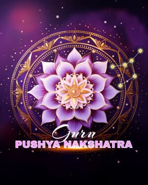 Exclusive Collection - Guru pushya nakshatra event advertisement
