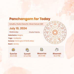 Panchangam Instagram flyer