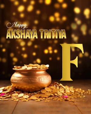 Akshaya Tritiya - Premium Alphabet poster Maker