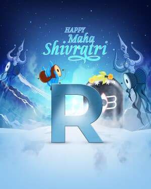 Basic Alphabet - Maha Shivaratri marketing poster