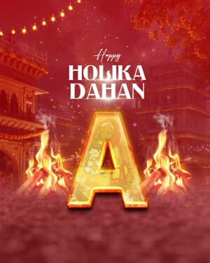 Special Alphabet - Holi Facebook Poster