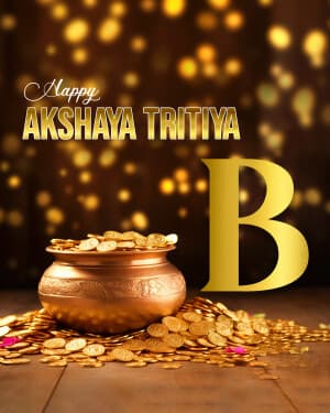 Akshaya Tritiya - Premium Alphabet post
