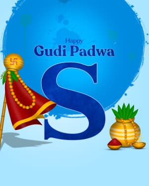 Premium Alphabet - Gudi Padwa graphic