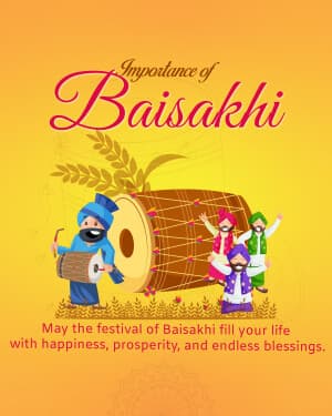 Importance of Baisakhi event advertisement