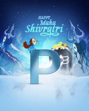 Basic Alphabet - Maha Shivaratri marketing flyer