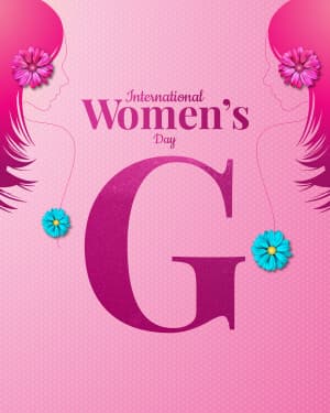 Basic Alphabet - International Women's Day flyer