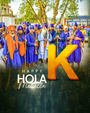 Premium Alphabet - Hola Mohalla event advertisement