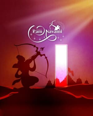 Special Alphabet - Ram Navami marketing poster