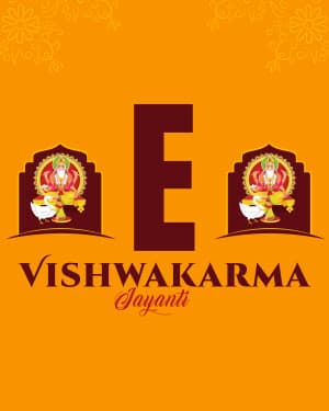Vishwakarma Jayanti - Special Alphabet flyer