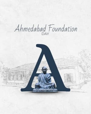 Special Alphabet - Ahmedabad Foundation Day post