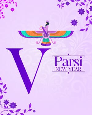 Basic Alphabet - Parsi New year advertisement banner