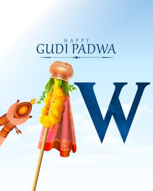 Premium Alphabet - Gudi Padwa banner