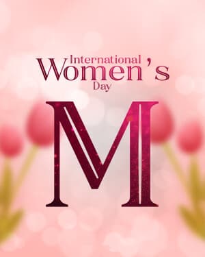 Special Alphabet - International Women's Day Facebook Poster