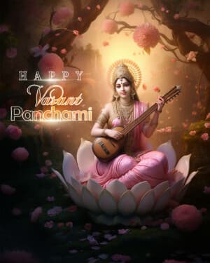 Exclusive Collection of Vasant Panchami creative image