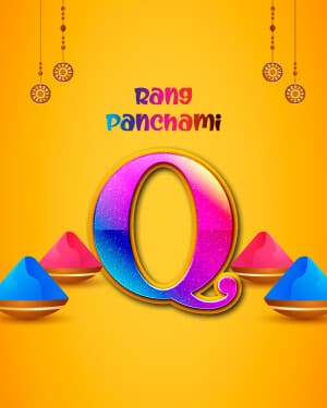 Premium Alphabet - Rang Panchami event advertisement