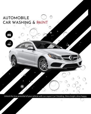 Car Washing & Paint marketing post