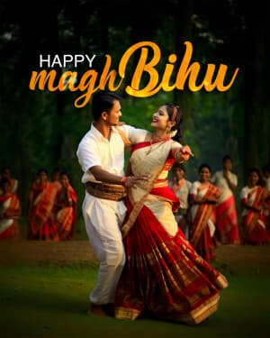 Exclusive Collection of Magh Bihu illustration