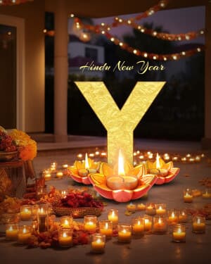 Premium Alphabet - Hindu New Year event advertisement
