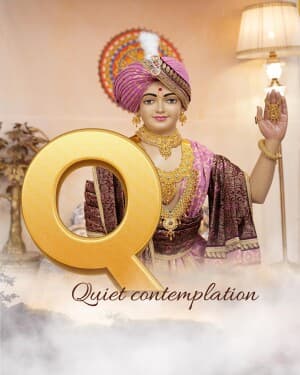 Exclusive Alphabet - Swaminarayan Jayanti event advertisement