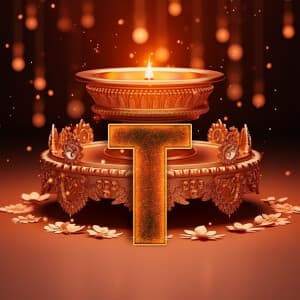 Diwali Alphabet marketing flyer