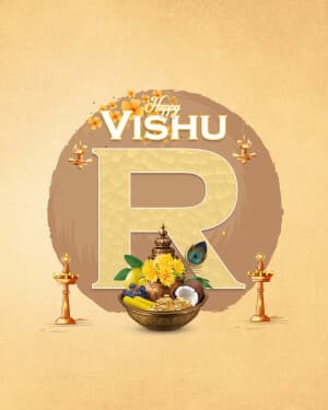 Alphabet - Vishu Facebook Poster