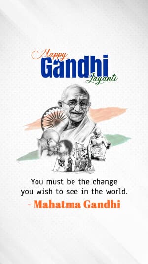 Gandhi Jayanti Insta Story post