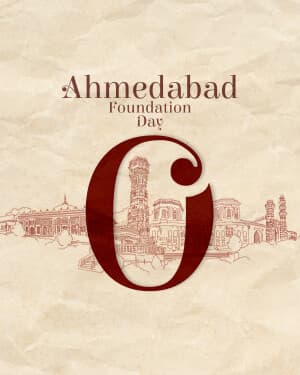 Basic Alphabet - Ahmedabad Foundation Day creative image