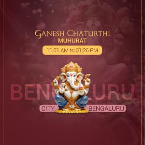 Ganesh Chaturthi Muhurat poster