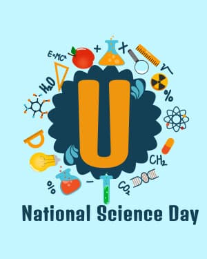 Special Alphabet - National Science Day advertisement banner