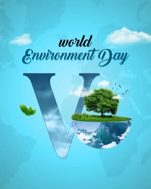 Basic Alphabet - World Environment Day flyer